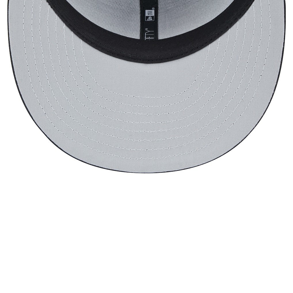 New Era Jacksonville Jaguars Black Main Trucker 9FIFTY Snapback Hat sale