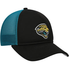 Jacksonville Jaguars New Era Youth A-Frame 9FORTY Trucker Adjustable Hat - Black cheap