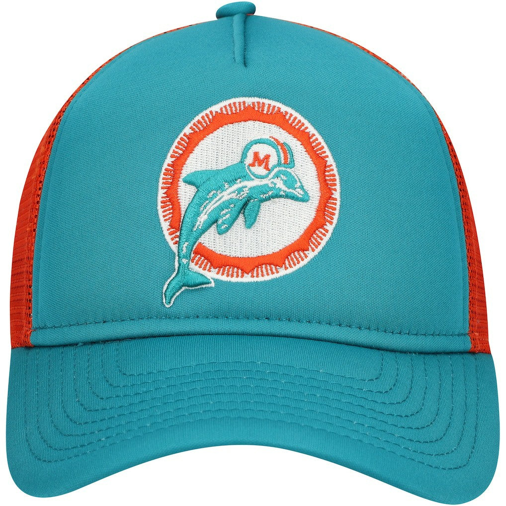 Miami Dolphins New Era Youth A-Frame 9FORTY Trucker Adjustable Hat - Aqua online