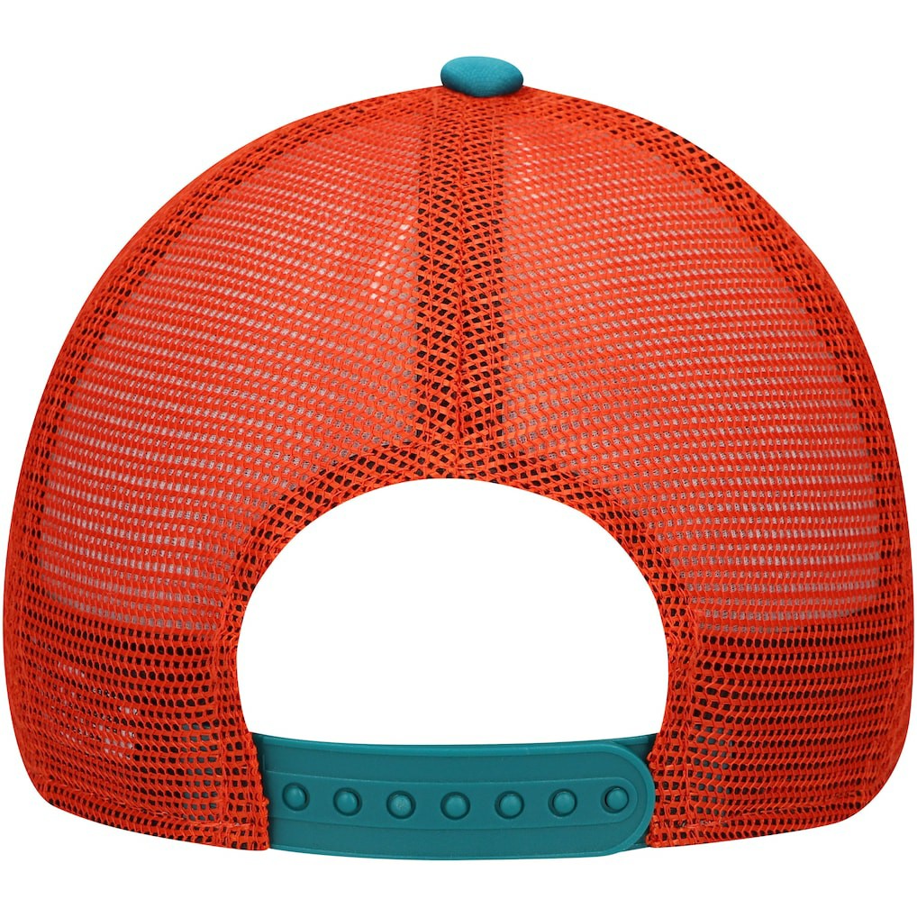 Miami Dolphins New Era Youth A-Frame 9FORTY Trucker Adjustable Hat - Aqua online