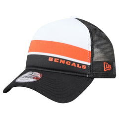 Cincinnati Bengals New Era Youth Sport Night Color Block 9FORTY A-Frame Trucker Adjustable Hat - Black outlet