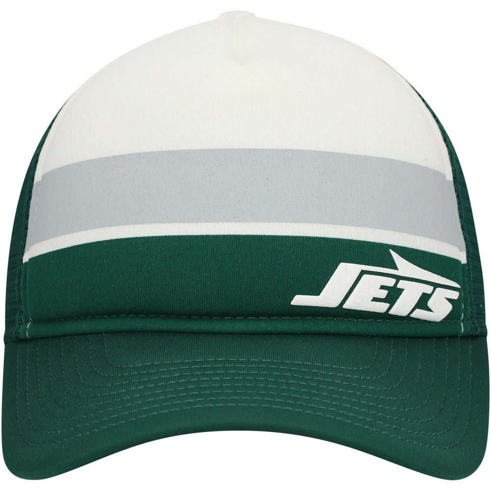 New York Jets New Era Youth Sport Night Color Block 9FORTY A-Frame Trucker Adjustable Hat - Green cheap