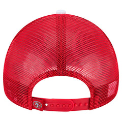 San Francisco 49ers New Era Youth Sport Night Color Block 9FORTY A-Frame Trucker Adjustable Hat - Scarlet outlet