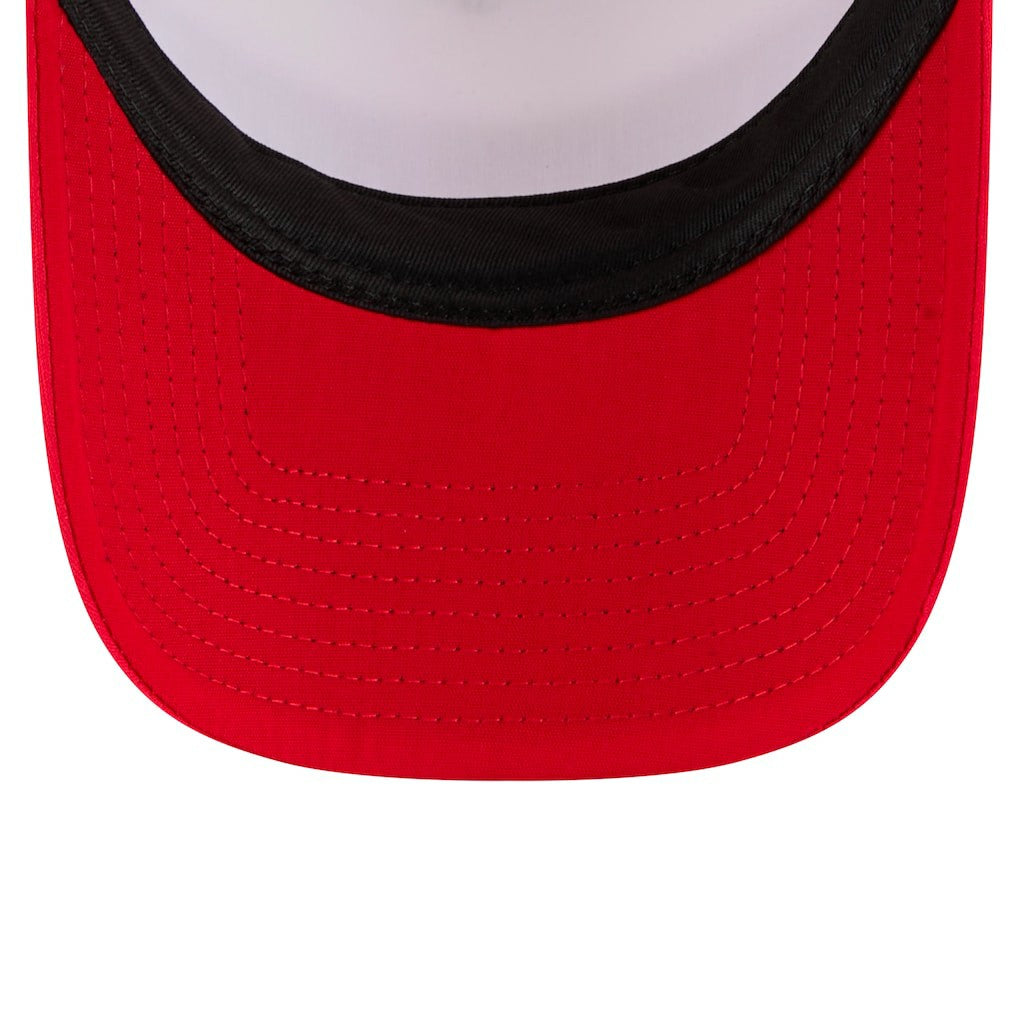 San Francisco 49ers New Era Youth Sport Night Color Block 9FORTY A-Frame Trucker Adjustable Hat - Scarlet outlet