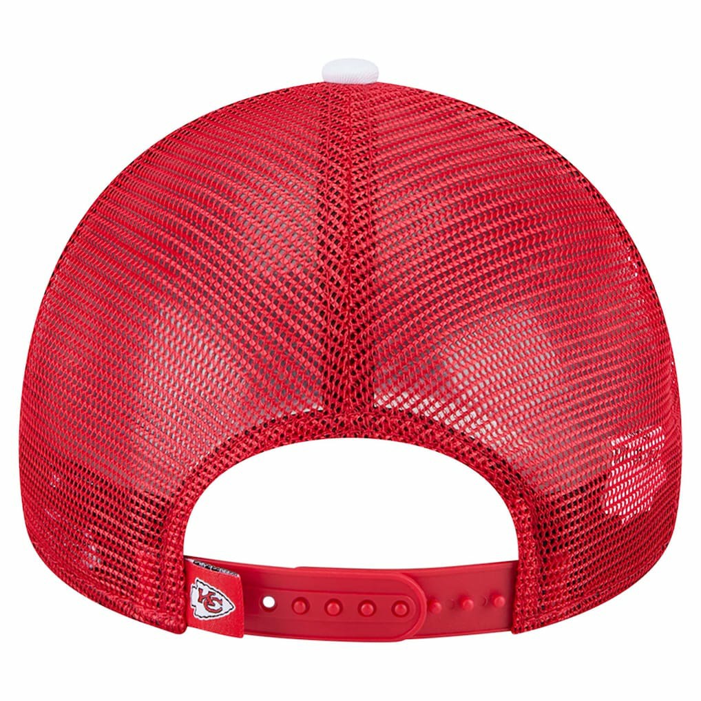 Kansas City Chiefs New Era Preschool Sport Night Color Block 9FORTY A-Frame Trucker Adjustable Hat - Red on sale