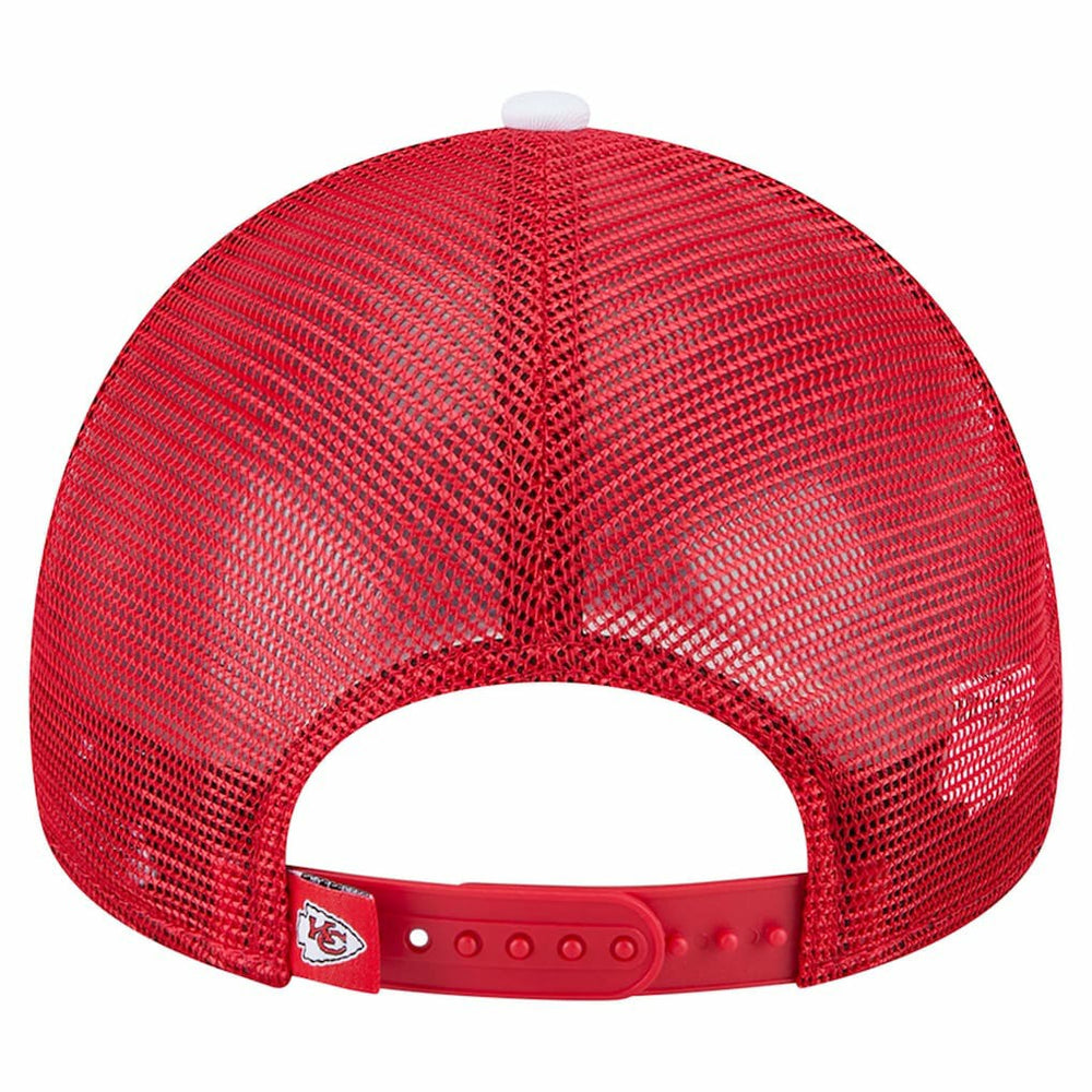Kansas City Chiefs New Era Preschool Sport Night Color Block 9FORTY A-Frame Trucker Adjustable Hat - Red on sale