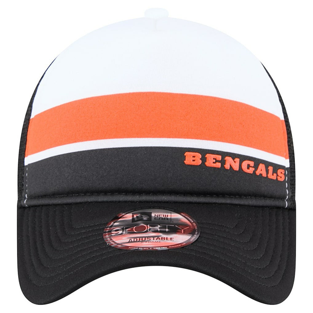 Cincinnati Bengals New Era Preschool Sport Night Color Block 9FORTY A-Frame Trucker Adjustable Hat - Black discount