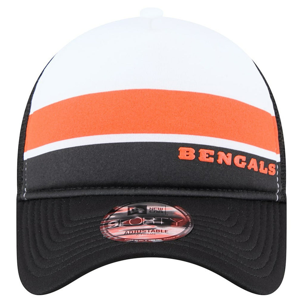 Cincinnati Bengals New Era Preschool Sport Night Color Block 9FORTY A-Frame Trucker Adjustable Hat - Black discount