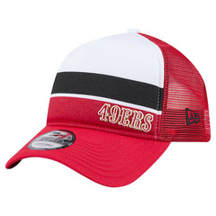 San Francisco 49ers New Era Preschool Sport Night Color Block 9FORTY A-Frame Trucker Adjustable Hat - Scarlet outlet