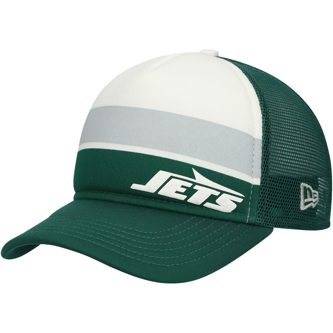 New York Jets New Era Preschool Sport Night Color Block 9FORTY A-Frame Trucker Adjustable Hat - Green online