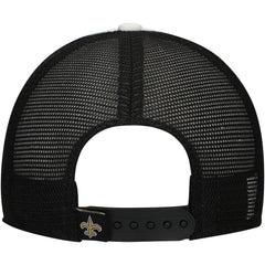 New Orleans Saints New Era Preschool Sport Night Color Block 9FORTY A-Frame Trucker Adjustable Hat - Black cheap
