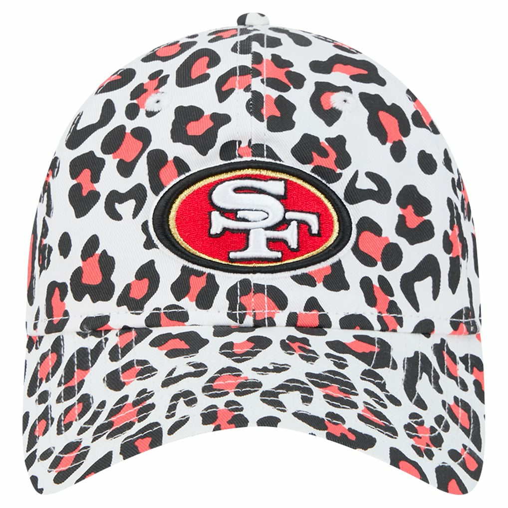 San Francisco 49ers New Era Preschool Active Leopard 9TWENTY Adjustable Hat - White on sale
