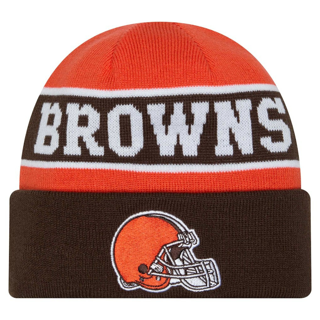 Cleveland Browns New Era Youth Active Reversible Cuffed Knit Hat - Brown online