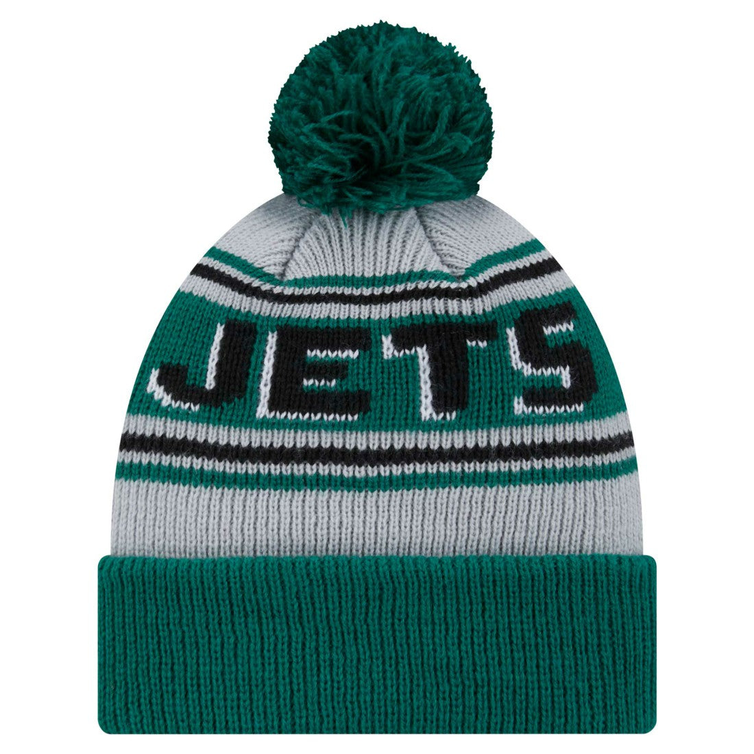 New York Jets New Era Youth Main Cuffed Knit Hat with Pom - Green outlet