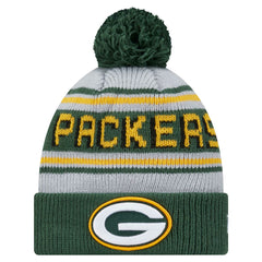 Green Bay Packers New Era Youth Main Cuffed Knit Hat with Pom - Green on sale