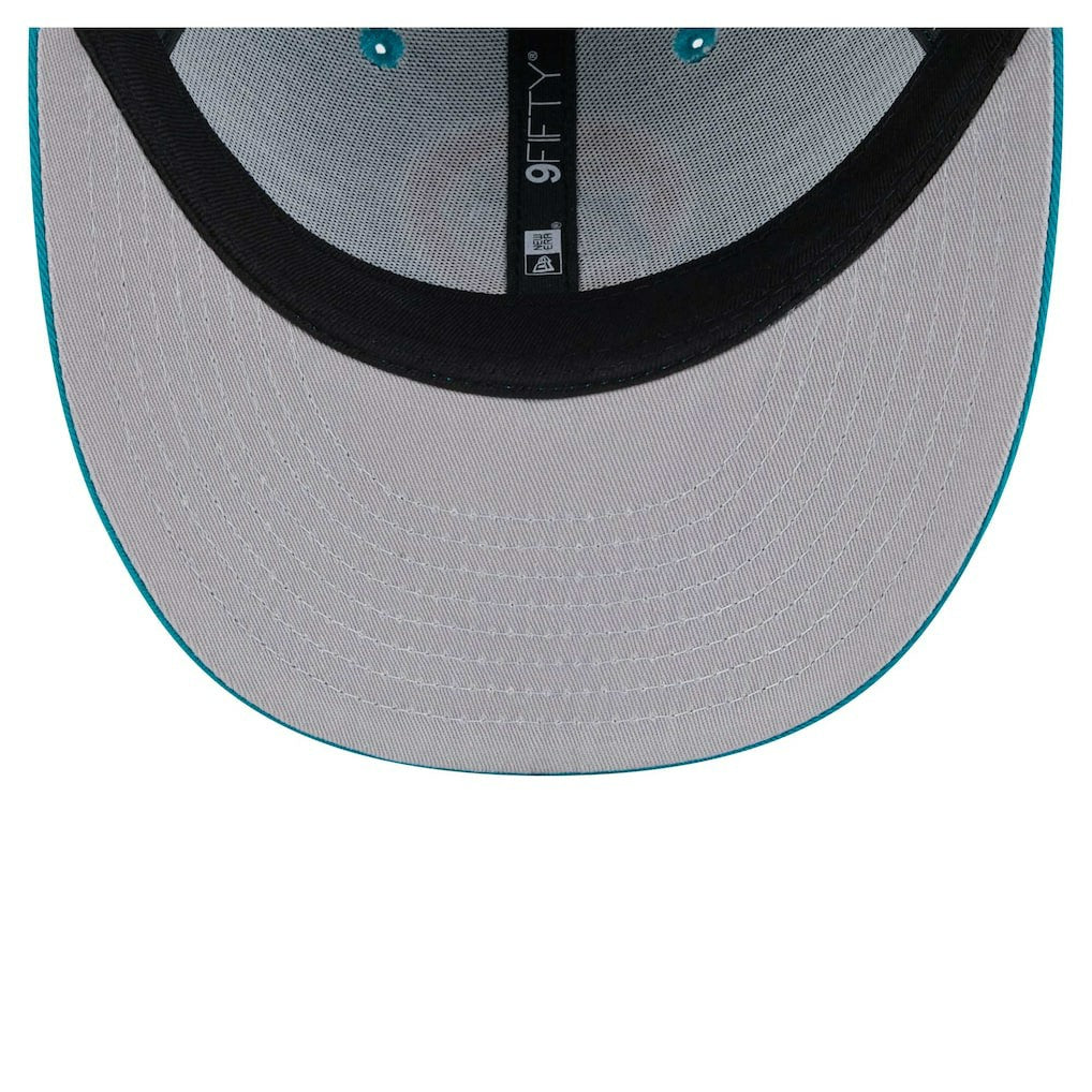 Miami Dolphins New Era Main Low Profile 9FIFTY Snapback Hat - Aqua for sale