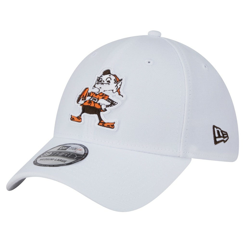 Cleveland Browns New Era Throwback 39THIRTY Flex Hat - White outlet
