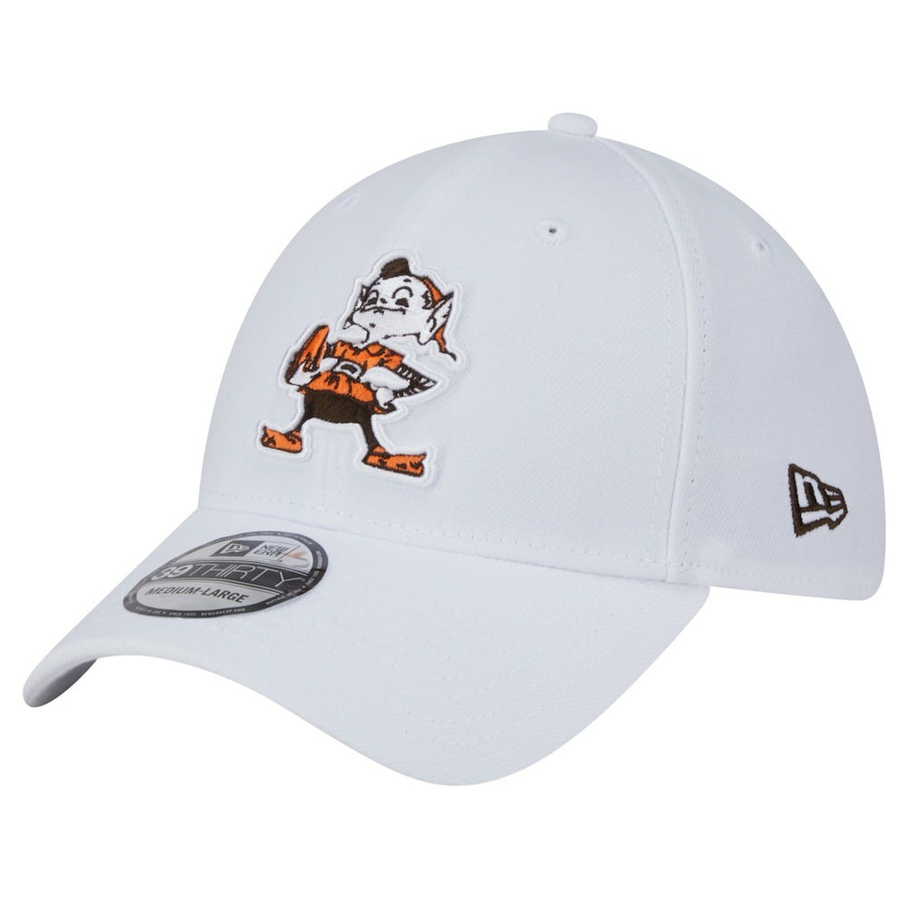 Cleveland Browns New Era Throwback 39THIRTY Flex Hat - White outlet