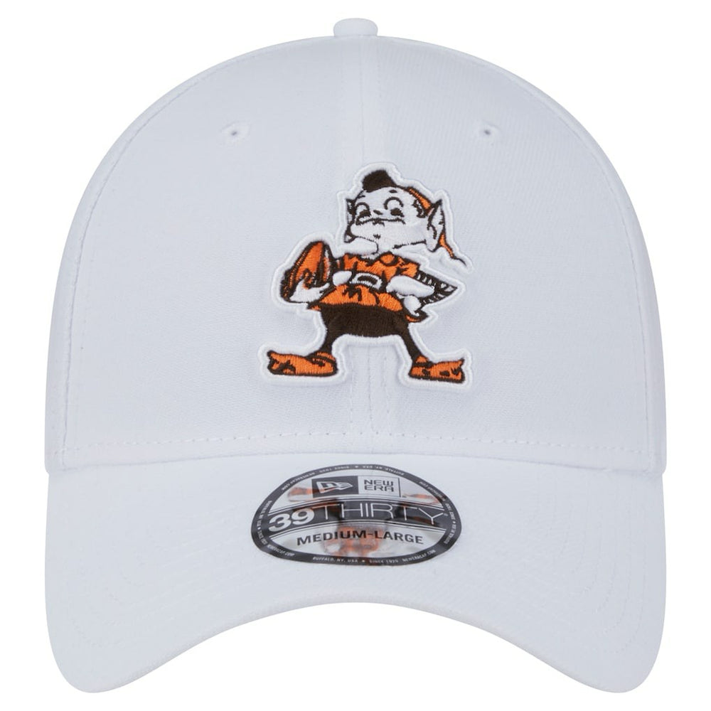 Cleveland Browns New Era Throwback 39THIRTY Flex Hat - White outlet