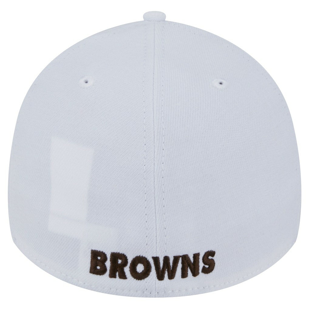 Cleveland Browns New Era Throwback 39THIRTY Flex Hat - White outlet