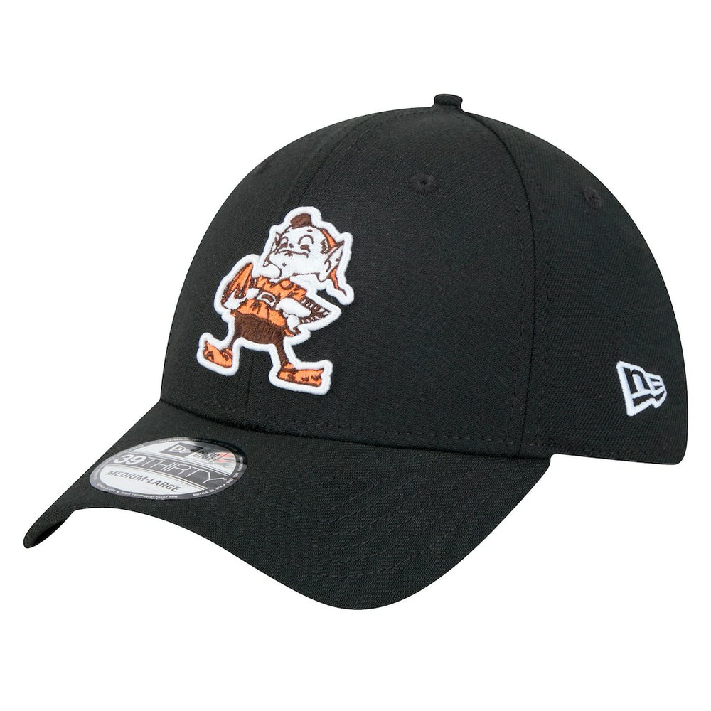 Cleveland Browns New Era Throwback Main 39THIRTY Flex Hat - Black online