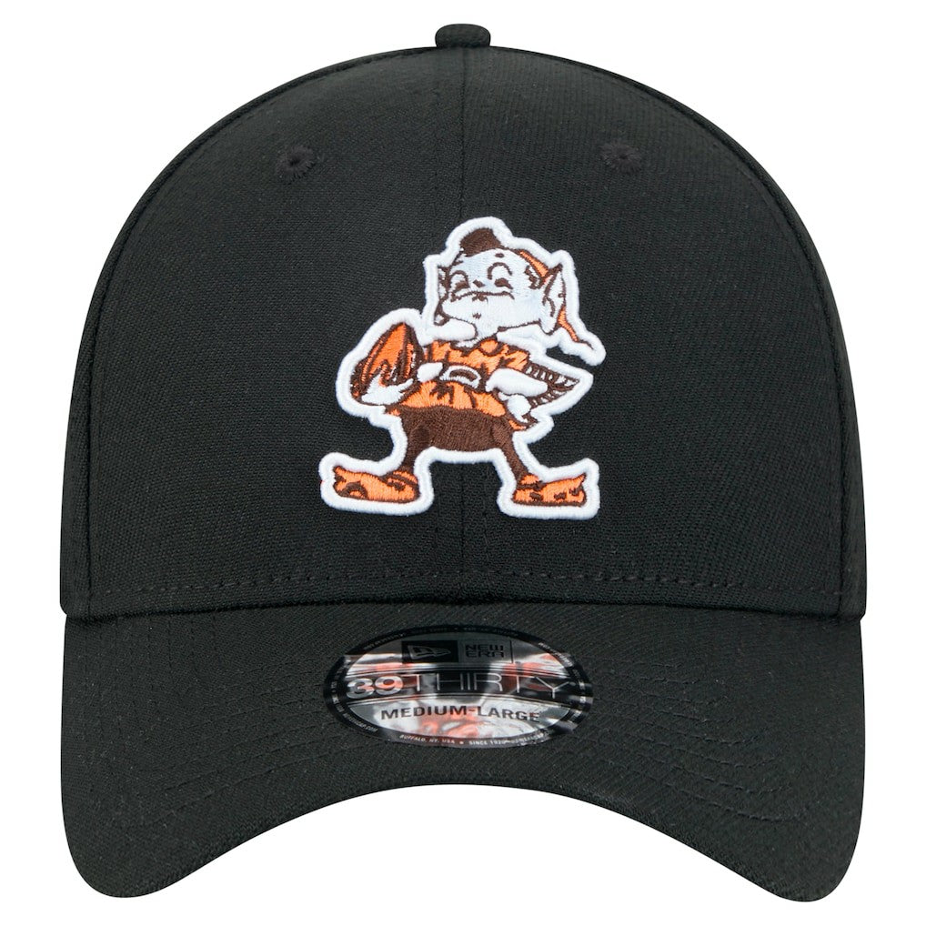 Cleveland Browns New Era Throwback Main 39THIRTY Flex Hat - Black online