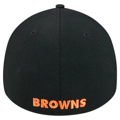 Cleveland Browns New Era Throwback Main 39THIRTY Flex Hat - Black online