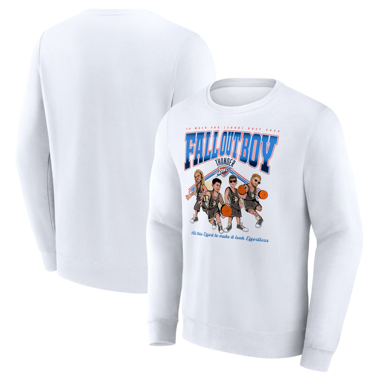 Fall Out Boy x Oklahoma City Thunder So Much For (2our) Dust Fleece Pullover Sweatshirt - White online