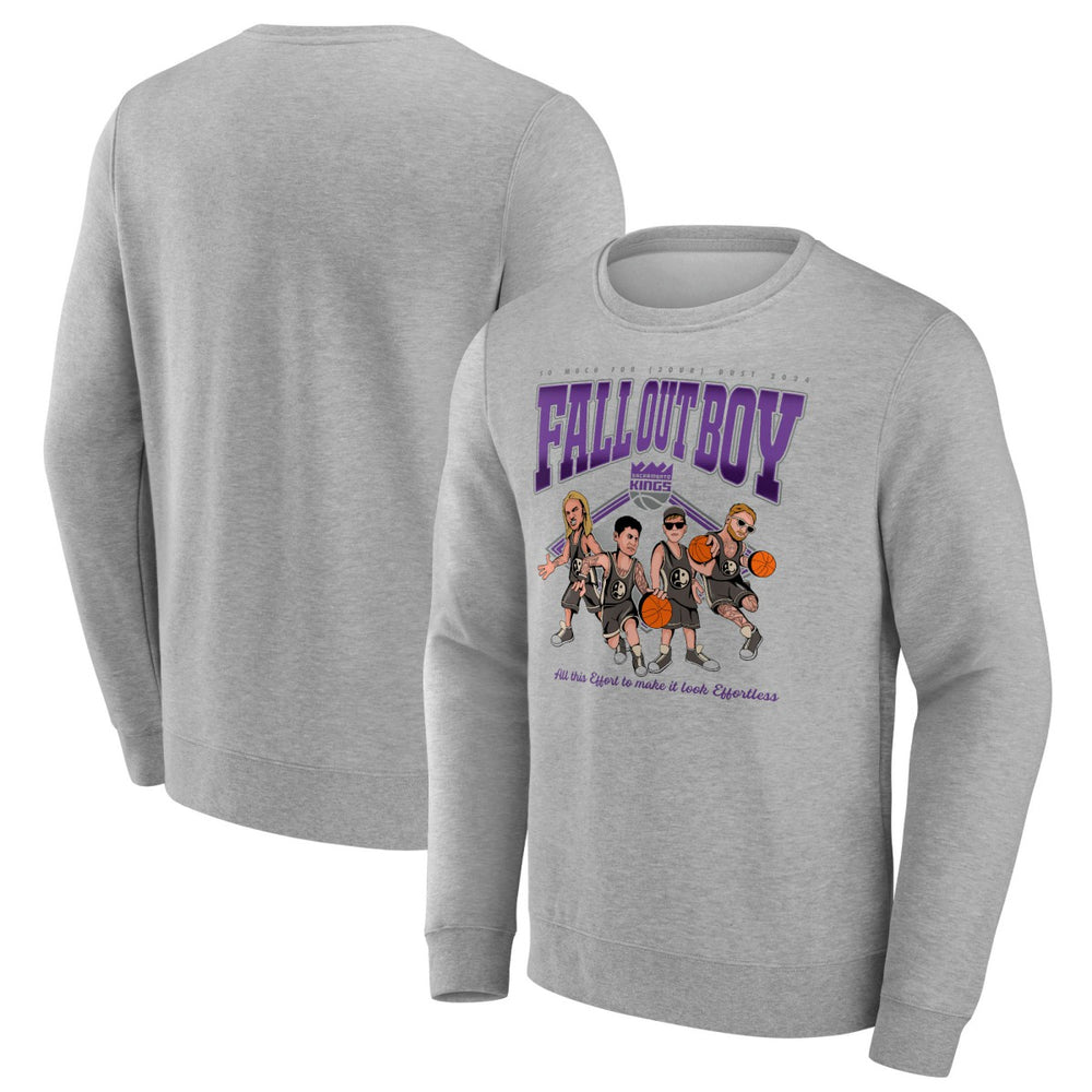 Fall Out Boy x Sacramento Kings So Much For (2our) Dust Fleece Pullover Sweatshirt - Gray outlet