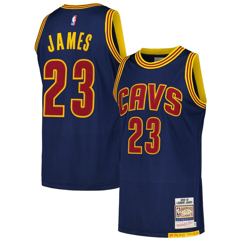 LeBron James Cleveland Cavaliers 2015/16 Hardwood Classics Authentic Jersey sale - Navy on sale