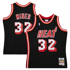 Harold Miner Miami Heat 1992/93 Hardwood Classics Swingman Throwback Jersey - Black for sale