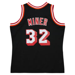 Harold Miner Miami Heat 1992/93 Hardwood Classics Swingman Throwback Jersey - Black for sale
