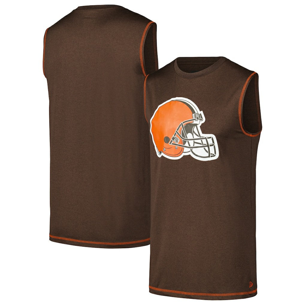 Cleveland Browns New Era Tank Top - Brown on sale