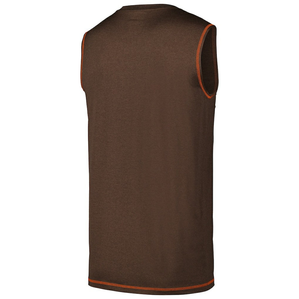 Cleveland Browns New Era Tank Top - Brown on sale