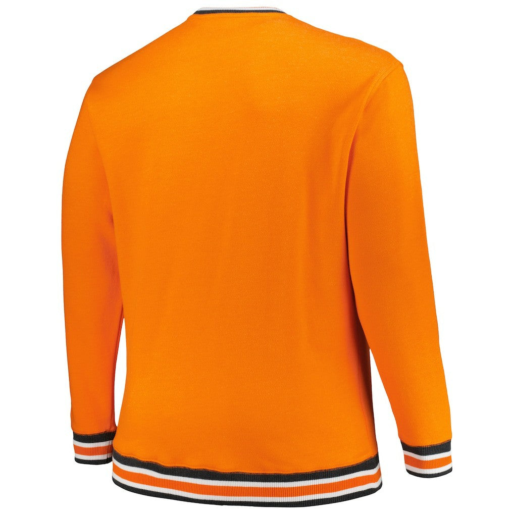 Cincinnati Bengals New Era Big & Tall Pullover Sweatshirt - Orange cheap