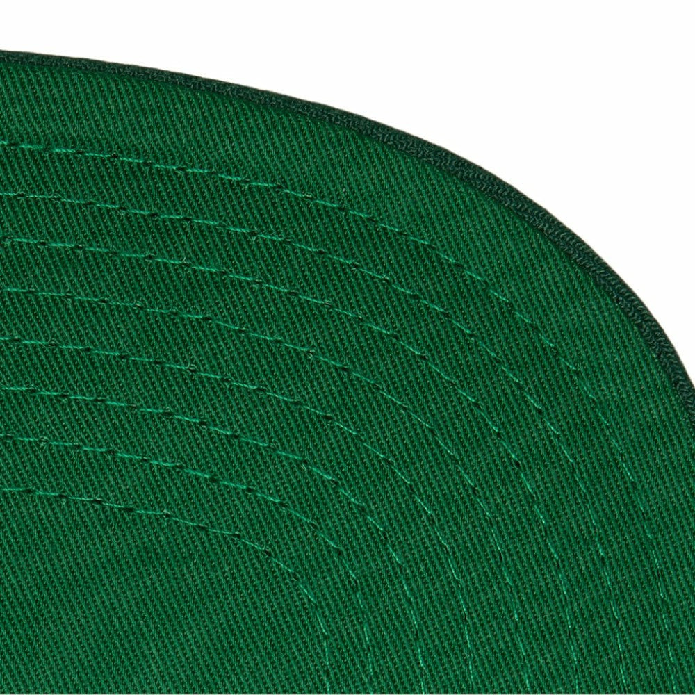 New Jersey Devils Mitchell & Ness Retro Script Colorblock Snapback Hat - Green Jerseys