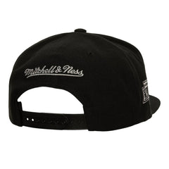 Los Angeles Kings Mitchell & Ness Retro Script Colorblock Snapback Hat - Black Hats