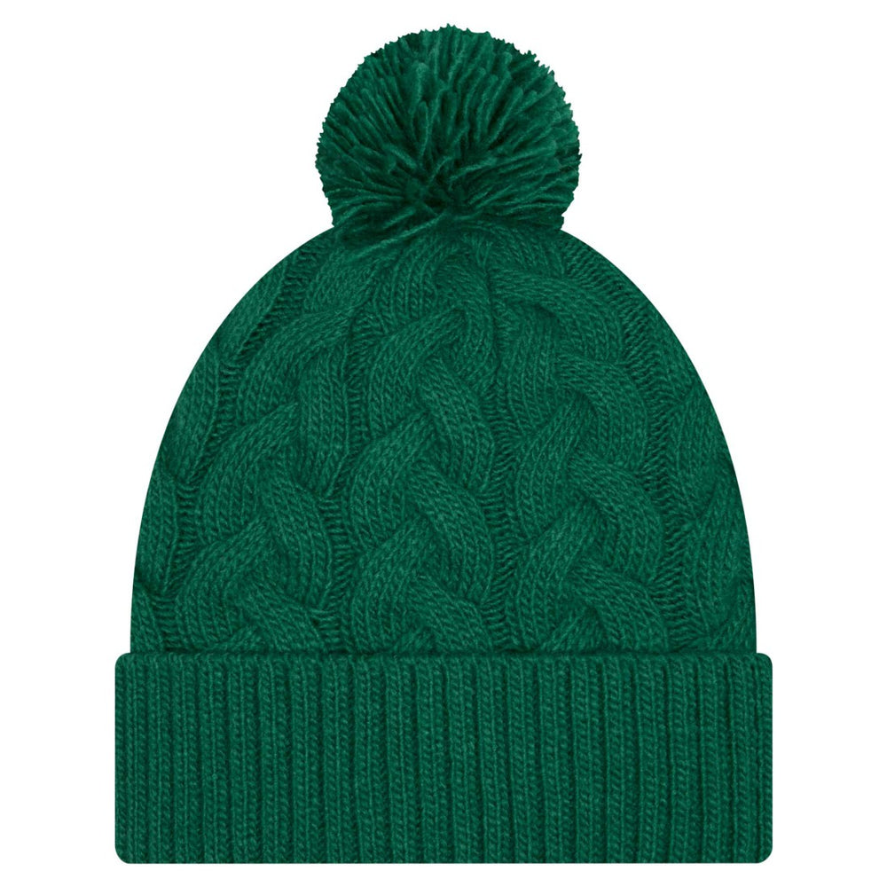 New York Jets New Era Women's Cable Cuffed Knit Hat with Pom - Green online