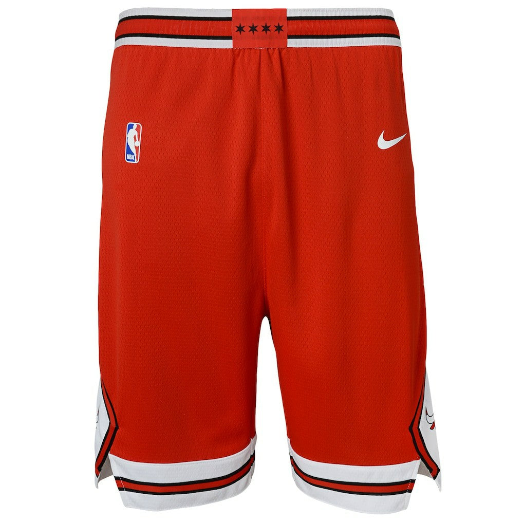 Chicago Bulls Youth Swingman Performance Shorts - Red - Icon Edition for sale