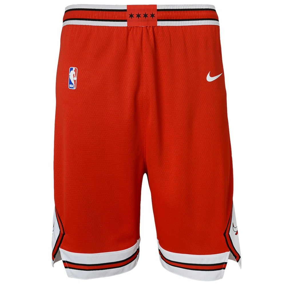 Chicago Bulls Youth Swingman Performance Shorts - Red - Icon Edition for sale