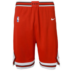 Chicago Bulls Youth Swingman Performance Shorts - Red - Icon Edition for sale