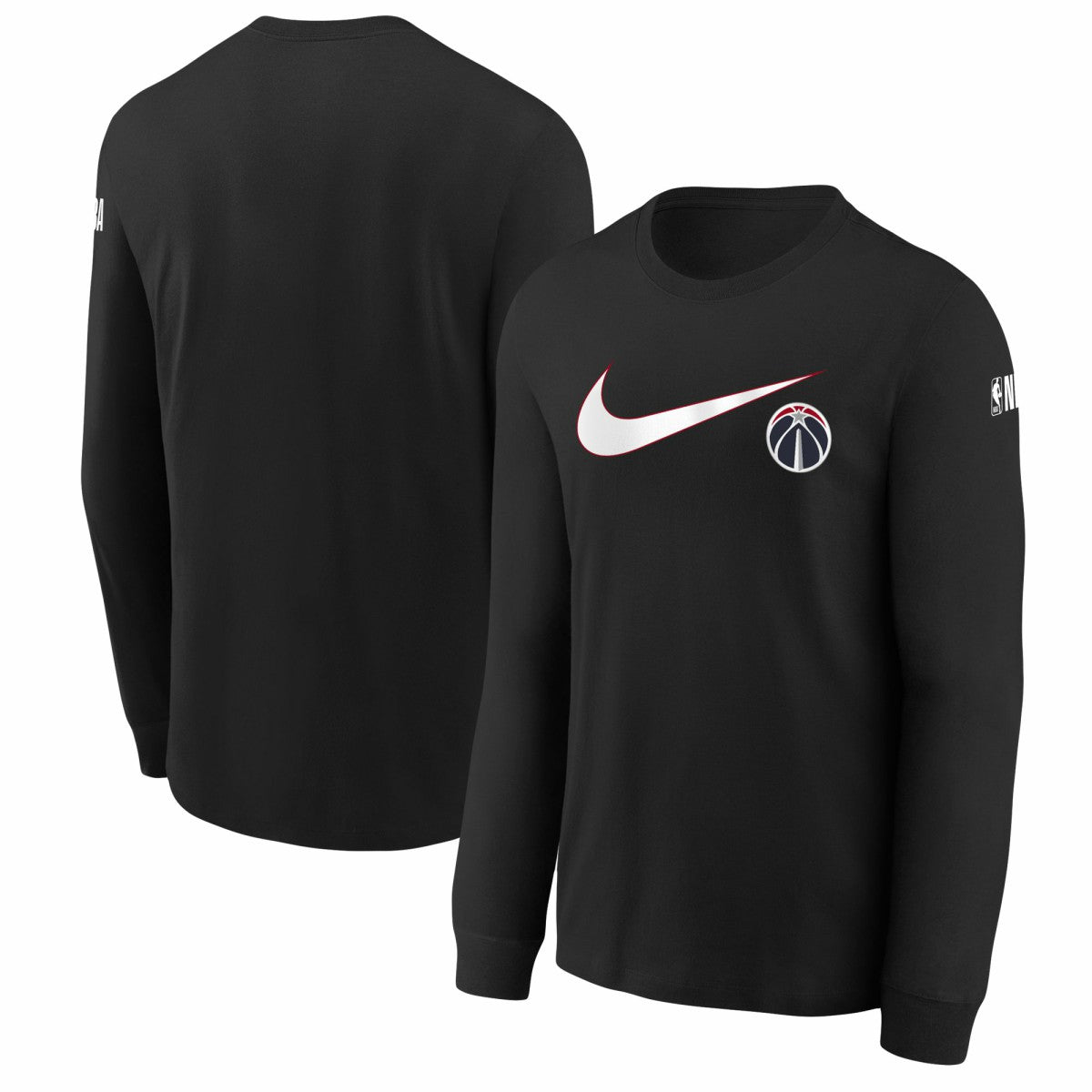 Washington Wizards Youth Swoosh Long Sleeve T-Shirt - Black cheap