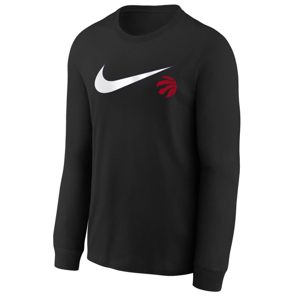 Toronto Raptors Youth Swoosh Long Sleeve T-Shirt - Black outlet