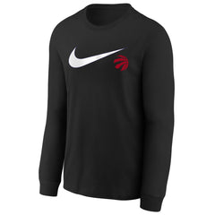 Toronto Raptors Youth Swoosh Long Sleeve T-Shirt - Black outlet