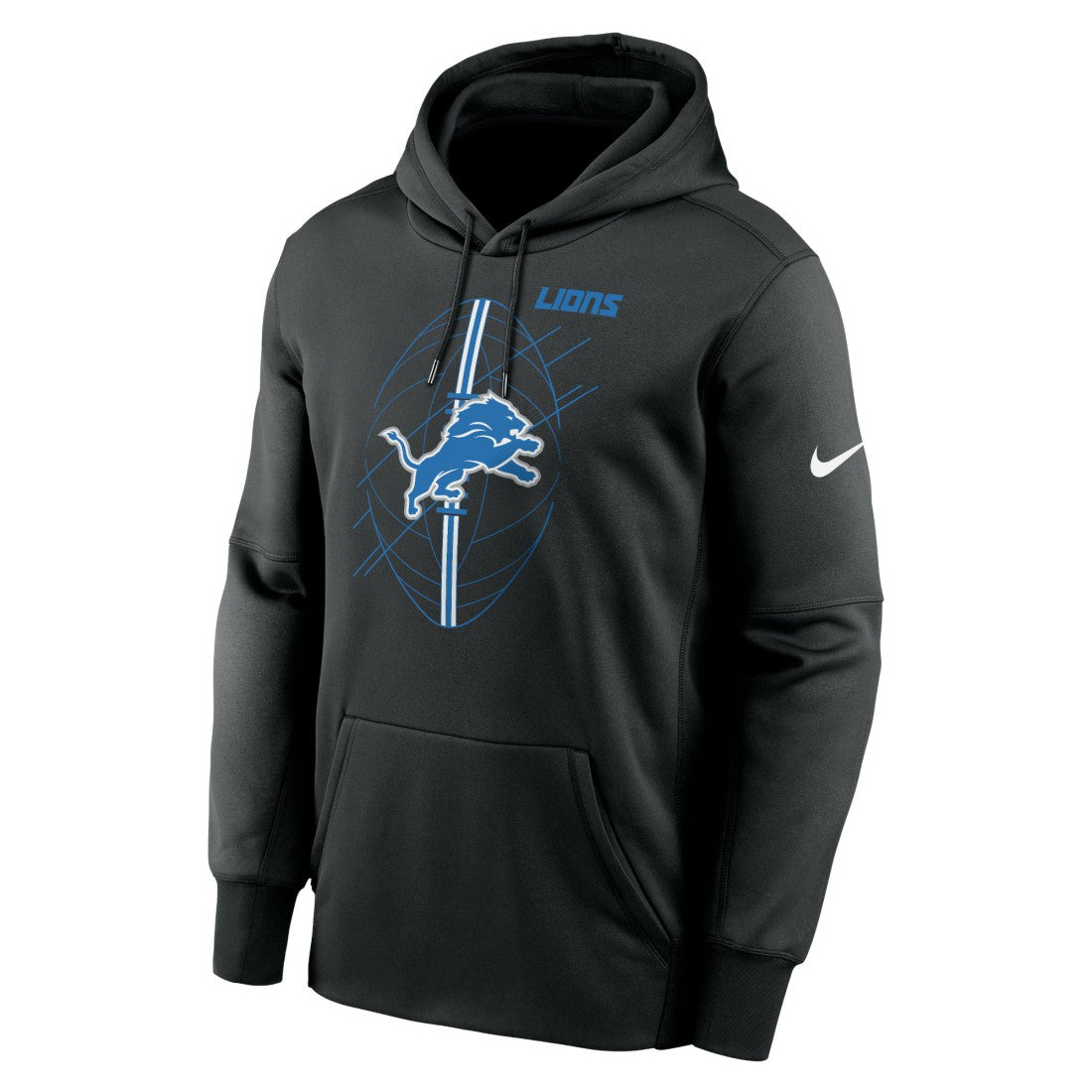Detroit Lions Team Performance Pullover Hoodie - Black outlet