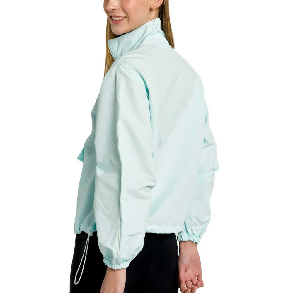 New York Yankees Lusso Women's Parker Half-Zip Jacket Light Blue