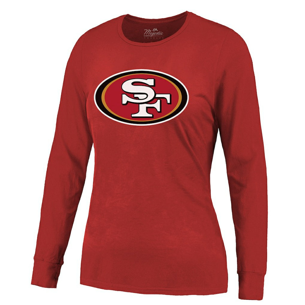 Brock Purdy San Francisco 49ers Majestic Threads Women's Player Name & Number Long Sleeve T-Shirt - Scarlet discount
