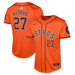 Jose Altuve Houston Astros Youth Alternate Limited Player Jersey - Orange