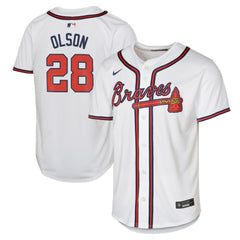 Matt Olson Atlanta Braves Youth Home Limited Player Jersey White