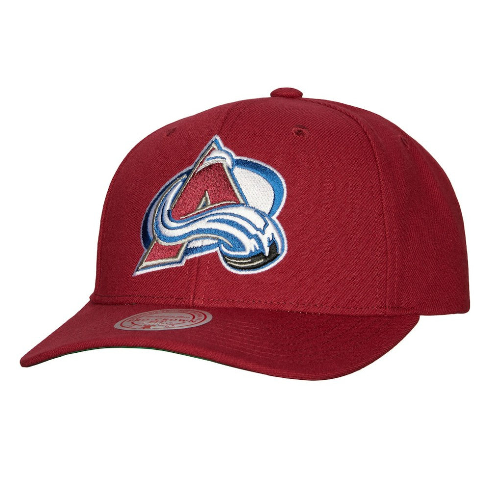 Colorado Avalanche Mitchell & Ness Team Ground Pro Adjustable Hat - Burgundy Hats